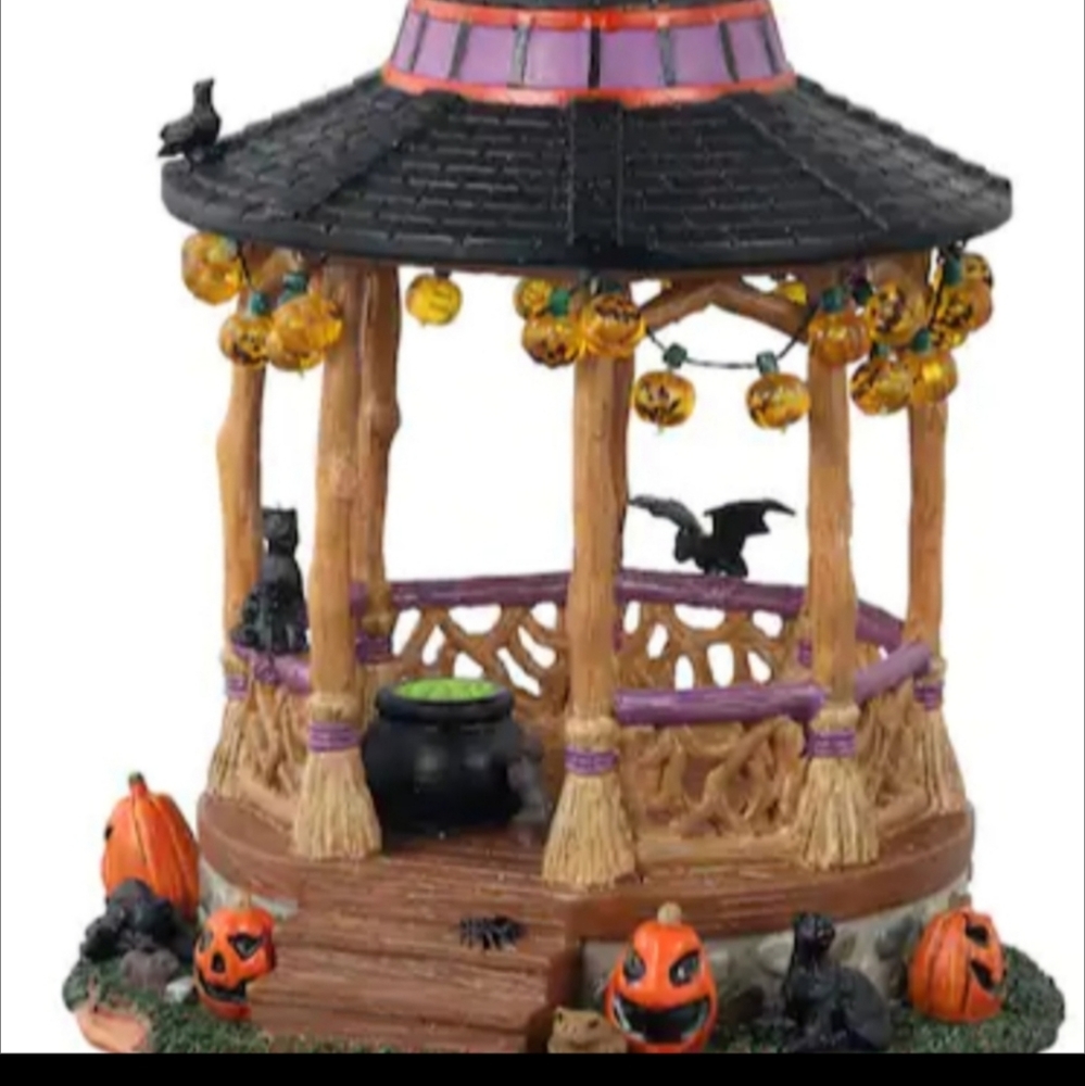 Lemax miniature Halloween gazebo